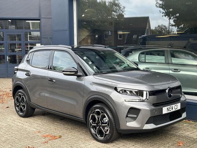 Citroen C3 1.2 Turbo 100pk Max | ¤ 2.000 VOORRAAD VOORDEEL | Nieuwe Auto | Navigatie | Parkeer Camera + Sensoren achterzijde | Lichtmetalen Velgen | Hoge zitpositie | LED Verlichting | Climate control | Cruise control | DAB+ Radio |