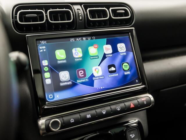 Citroen C3 Aircross 1.2 PureTech Max Sport (PANORAMADAK, APPLE CARPLAY, GROOT NAVI, 360 CAMERA, LM VELGEN, SPORTSTOELEN, KEYLESS, GETINT GLAS, CRUISE, NIEUWSTAAT)