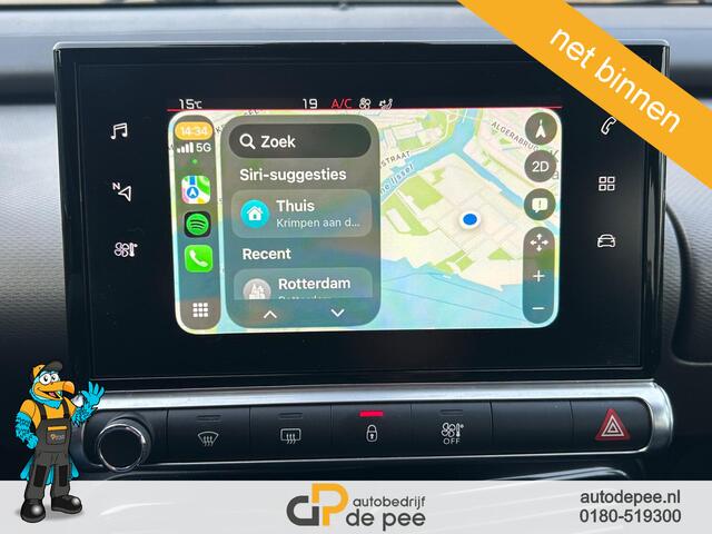 Citroen C4 CACTUS 1.2 PureTech Shine GARANTIE/CLIMA/NAVI/CARPLAY/CAMERA/CRUISE/TREKHAAK rijklaarprijs!