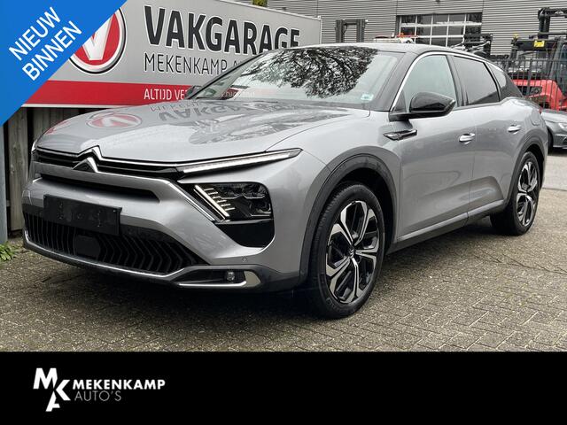 Citroen C5 X 1.6 Plug-in Hybrid Shine 19''/Trekhaak/Leder/Dodehoek/Head-up Display/Keyles/Stuur+stoelverwarming/Voorruitverwarming/DAB+/Camera
