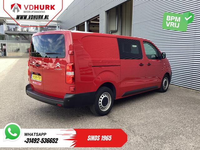 Citroen JUMPY 2.0 HDI 120 pk L3 DC Dubbel Cabine BPM VRIJ! 2x Schuifdeur/ 2.5t Trekverm./ PDC/ Cruise/ Airco