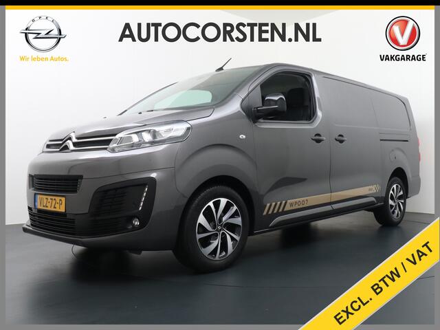 Citroen JUMPY XL 2.0HDI 145pk L3 3Pers.Navi Apple Carplay Android Auto Financial Lease ¤301,- p/mnd Airco 2xSchuifdeur Pdc Cruise DAB+ Bordherkenning WiFi Citroen Connect Regen/Lichtsensor Dodehoeksensor SpoorAssist Voorruit+Wisserverwarmd 1e Eigenaar Euro 6 370Nm kopp