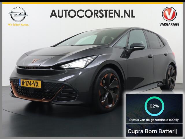 Cupra Born Adrenaline One 62kWh 3 Fase 204PK SOH 92% Sport Stoelen+Verwarmd Apple Carplay Android Adap.Cruise Navi Camera 19" Pdc-a+v LED ParkAssist Ecc Keyless Advanced Front assist Sport-Onderstel Onlineservices Privacy Glas E-sound luidspr v e-call Led AEB Bots-W