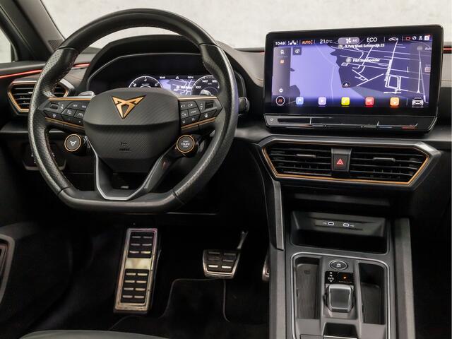 Cupra Formentor 1.4 e-Hybrid VZ Performance 245Pk Automaat (APPLE CARPLAY, GROOT NAVI, MEMORY SEATS, LEDER, KUIPSTOELEN, 360 CAMERA, STUUR/STOELVERWARMING, ADAPTIVE CRUISE, SFEERVERLICHTING, NIEUWSTAAT)