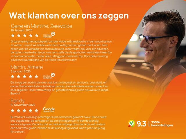 Cupra Leon Sportstourer 1.5 TSI e-Hybrid VZ Performance 272 PK DSG matrix led, schuif-kanteldak, achteruitrijcamera, stuur-stoelverwarming, adaptive cruise met travel assist, elek. verstelbare voorstoel, side assist, keyless, 19" lichtmetaal