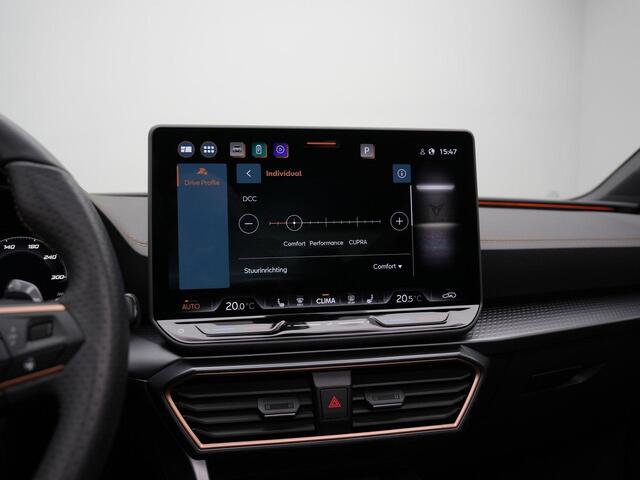 Cupra Leon Sportstourer 1.5 TSI e-Hybrid 272 pk VZ Performance | Panoramadak | Leder/alcantara | Geheugenstoel | Adaptief onderstel | Stuur-/stoelverwarming