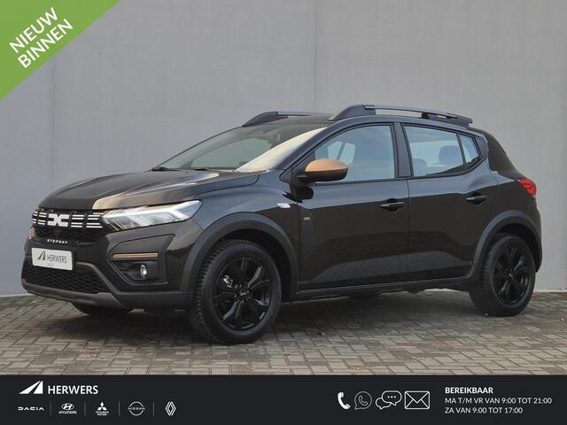 Dacia SANDERO Stepway 1.1 TCe 110 Extreme Handgeschakeld / Fabrieksgarantie tot 12-2027 / Pack Extreme / Allseason banden / Stoelverwarming / Cruise control / Achteruitrijcamera / Apple Carplay Android Auto / Keyless Entry/Start /