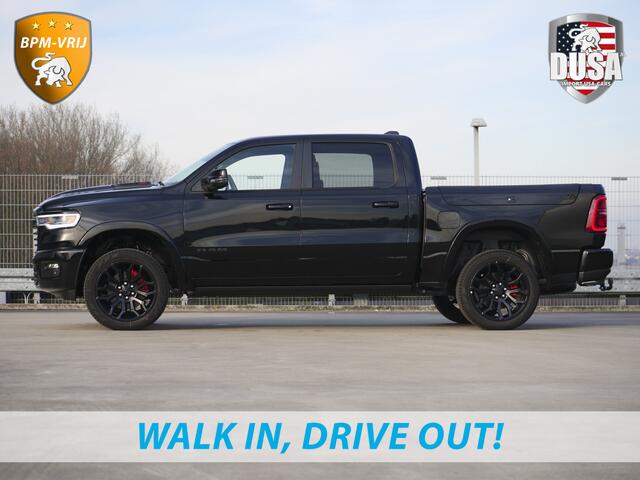 Dodge 1500 RAM | | Limited | Night | 3.0L Twin-Turbo I6 | High Output | RAMBOX Passenger Display | 14,4 Touch Screen | Harman Kardon | INCL BPM-VOORDEEL Getoonde accessoires zijn verkrijgbaar tegen meerprijs