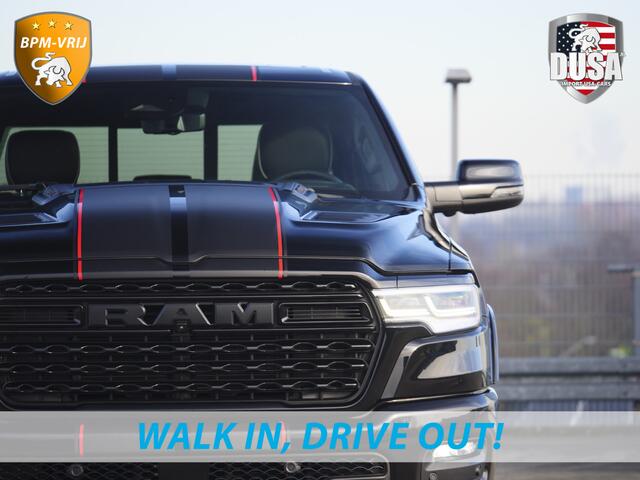 Dodge 1500 RAM | | Limited | Night | 3.0L Twin-Turbo I6 | High Output | RAMBOX Passenger Display | 14,4 Touch Screen | Harman Kardon | INCL BPM-VOORDEEL Getoonde accessoires zijn verkrijgbaar tegen meerprijs