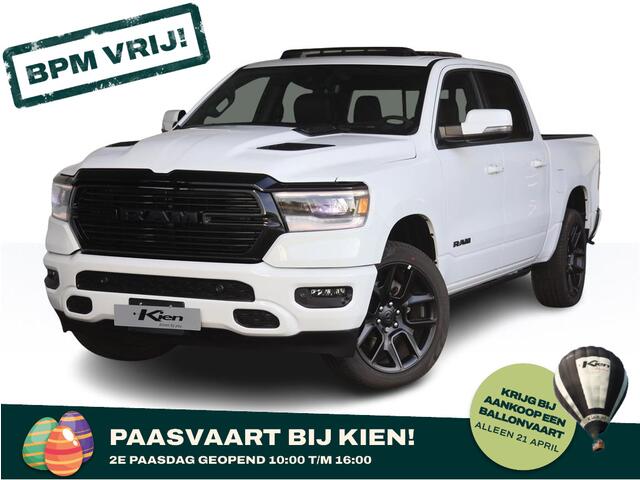 Dodge 1500 Ram 5.7 V8 4x4 Crew Cab Sport Night edition | Elektrisch Sidebars | Pano-Dak | Groot Navi | eTorque |