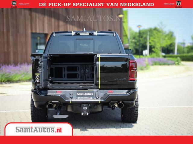 Dodge 1500 Ram Limited Night H.O 540HP 706Nm | Massage + Full Option | De Meest Luxe en Volle Pick-Up in zijn Klasse | Comfortabele Dubbele Cabine met Royale 5 Zitplaatsen | BPM vrij | Nu Leverbaar uit Voorraad | Voorraad Nr 2384 - 5408