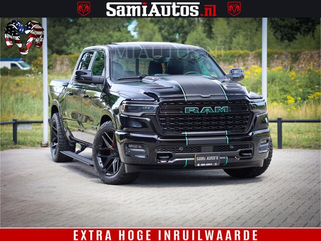 Dodge 1500 Ram Limited H.O 540HP 706Nm | Massage + Full Option | De Meest Luxe en Volle Pick-Up in zijn Klasse | Comfortabele Dubbele Cabine met Royale 5 Zitplaatsen | BPM vrij | Nu Leverbaar uit Voorraad | Voorraad Nr 2332 - 5179