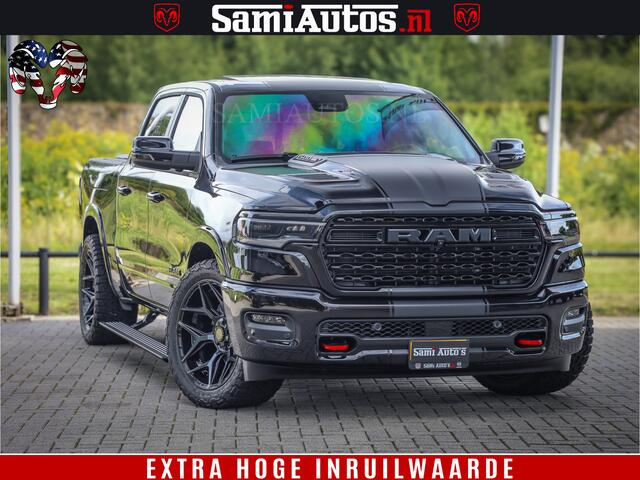 Dodge 1500 Ram Limited Night H.O 540HP 706Nm | Massage + Full Option | De Meest Luxe en Volle Pick-Up in zijn Klasse | Comfortabele Dubbele Cabine met Royale 5 Zitplaatsen | BPM vrij | Nu Leverbaar uit Voorraad | Voorraad Nr 2348 - 5158