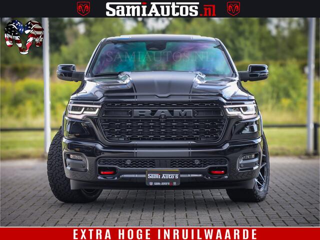 Dodge 1500 Ram Limited Night H.O 540HP 706Nm | Massage + Full Option | De Meest Luxe en Volle Pick-Up in zijn Klasse | Comfortabele Dubbele Cabine met Royale 5 Zitplaatsen | BPM vrij | Nu Leverbaar uit Voorraad | Voorraad Nr 2348 - 5158