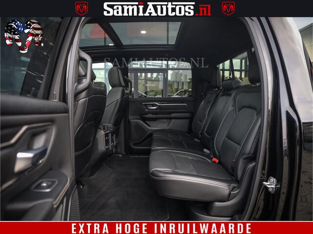 Dodge 1500 Ram SPORT BLACK EDITION | 4X4 5.7 V8 | VOL OPTIETS | 360 CAMERA | APPLE CARPLAY | 3500KG | 22INCH NIGHT | FULL LED | ADAPTIVE CRUISE | MEMORY SEATS | LEDER | DUBBELE CABINE | CREWCAB
