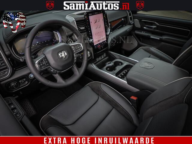 Dodge 1500 RAM Laramie Night | Face Lift | 420Pk 636 Nn | Extra Groot Scherm + Passagiers Scherm | Comfortabele Dubbele Cabine met Royale 5 Zitplaatsen | BPM vrij | Nu Leverbaar uit Voorraad | Voorraad Nr 2220 - 5039
