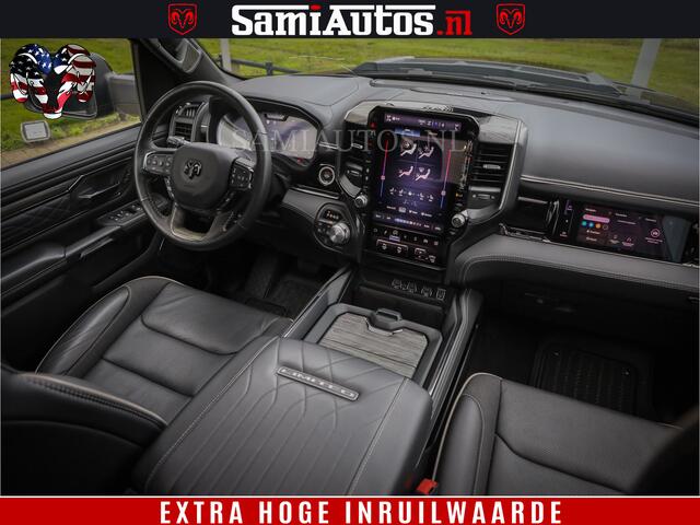 Dodge 1500 Ram Limited Demo Night High Output 540HP 706Nm | Massage + Full Option | De Meest Luxe en Volle Pick-Up in zijn Klasse | Comfortabele Dubbele Cabine met Royale 5 Zitplaatsen | BPM vrij | Nu Leverbaar uit Voorraad | Voorraad Nr 2263 - V76JVF