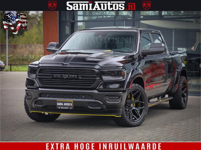 Dodge 1500 RAM GT EDITION | TRX PACK | VIRTUAL COCKPIT | HEAD-UP | ADAPTIVE CRUISE | 360 CAMERA | 5.7 HEMI V8 402PK | 4X4 | Comfortabele Dubbele Cabine met Royale 5 Zitplaatsen | BPM vrij | Nu Leverbaar uit Voorraad | Voorraad Nr 2437