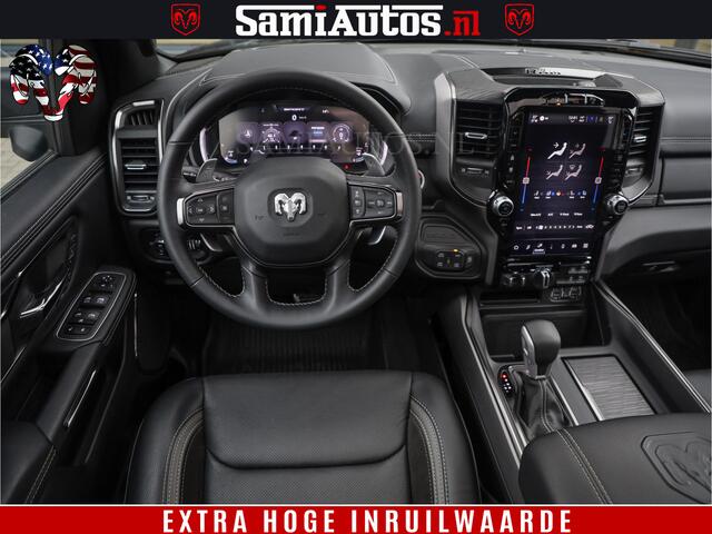 Dodge 1500 RAM GT EDITION | TRX PACK | VIRTUAL COCKPIT | HEAD-UP | ADAPTIVE CRUISE | 360 CAMERA | 5.7 HEMI V8 402PK | 4X4 | Comfortabele Dubbele Cabine met Royale 5 Zitplaatsen | BPM vrij | Nu Leverbaar uit Voorraad | Voorraad Nr 2437