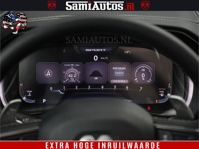 Dodge 1500 RAM GT EDITION | TRX PACK | VIRTUAL COCKPIT | HEAD-UP | ADAPTIVE CRUISE | 360 CAMERA | 5.7 HEMI V8 402PK | 4X4 | Comfortabele Dubbele Cabine met Royale 5 Zitplaatsen | BPM vrij | Nu Leverbaar uit Voorraad | Voorraad Nr 2437