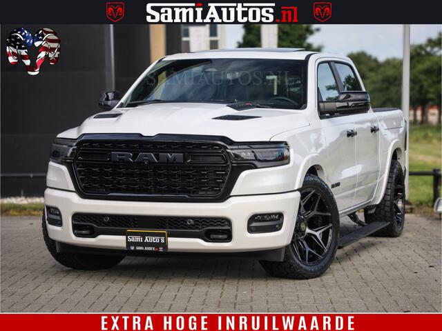Dodge 1500 Ram 1500 Limited Night High Output 540HP 706Nm | Massage + Full Option | De Meest Luxe en Volle Pick-Up in zijn Klasse | Comfortabele Dubbele Cabine met Royale 5 Zitplaatsen | BPM vrij | Nu Leverbaar uit Voorraad | Voorraad Nr 2351 - 7478