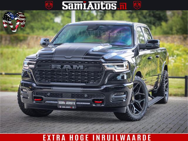 Dodge 1500 Ram Limited Night High Output 540HP 706Nm | Massage + Full Option | De Meest Luxe en Volle Pick-Up in zijn Klasse | Comfortabele Dubbele Cabine met Royale 5 Zitplaatsen | BPM vrij | Nu Leverbaar uit Voorraad | Voorraad Nr 2367 - 5430