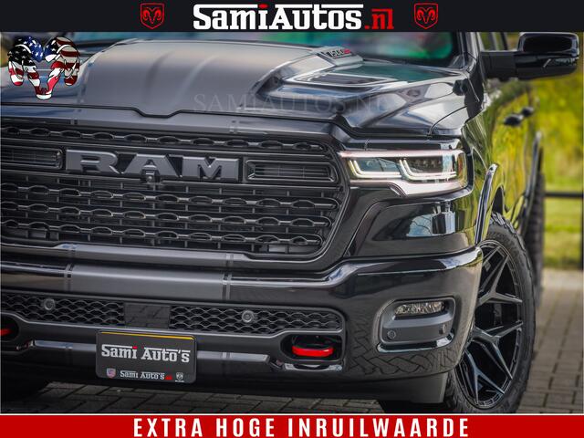 Dodge 1500 Ram Limited Night High Output 540HP 706Nm | Massage + Full Option | De Meest Luxe en Volle Pick-Up in zijn Klasse | Comfortabele Dubbele Cabine met Royale 5 Zitplaatsen | BPM vrij | Nu Leverbaar uit Voorraad | Voorraad Nr 2367 - 5430