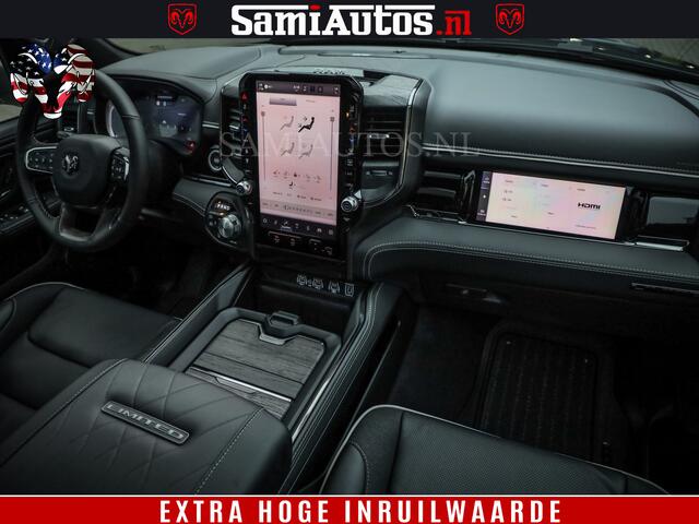 Dodge 1500 Ram Limited Night H.O 540HP 706Nm | Massage + Full Option | De Meest Luxe en Volle Pick-Up in zijn Klasse | Comfortabele Dubbele Cabine met Royale 5 Zitplaatsen | BPM vrij | Nu Leverbaar uit Voorraad | Voorraad Nr 2353 - 5412