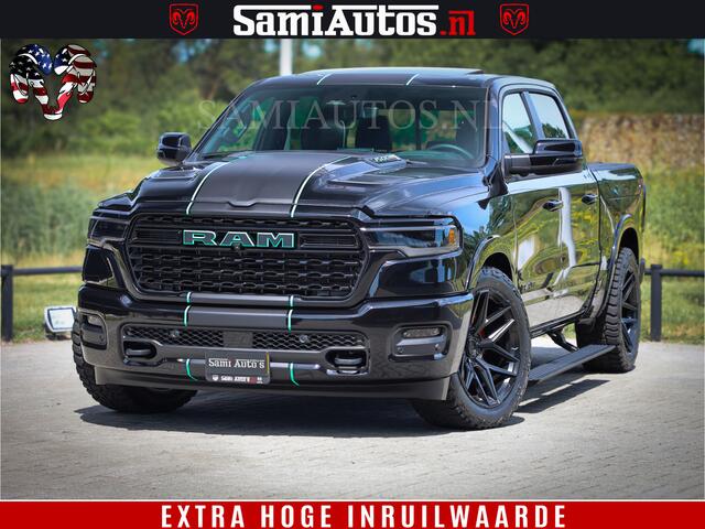 Dodge 1500 Ram Limited Night High Output 540HP 706Nm | Massage + Full Option | De Meest Luxe en Volle Pick-Up in zijn Klasse | Comfortabele Dubbele Cabine met Royale 5 Zitplaatsen | BPM vrij | Nu Leverbaar uit Voorraad | Voorraad Nr 2350 - 5181