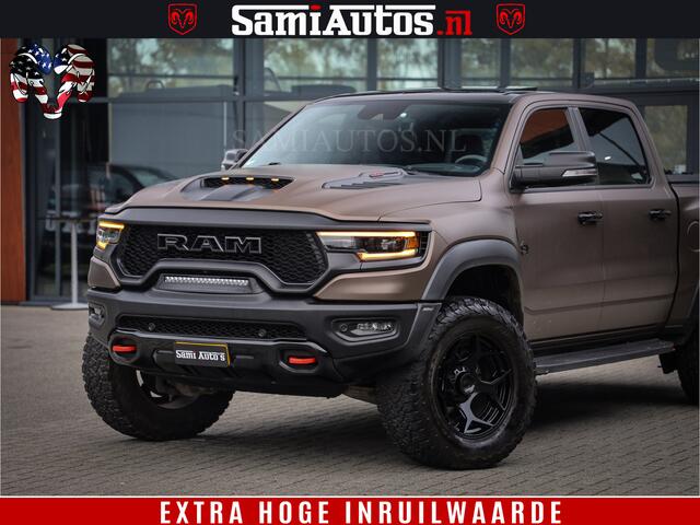 Dodge 1500 Ram TRX HELLCAT 712 PK 6.2 V8 | MEGA DIK | BOM VOL | BLACK ON BLACK | CREW CAB DUBBELE CABINE DC | 5 PERSOONS GRIJS KENTEKEN |
