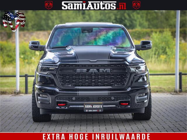 Dodge 1500 Ram Limited Night H.O 540HP 706Nm | Massage + Full Option | De Meest Luxe en Volle Pick-Up in zijn Klasse | Comfortabele Dubbele Cabine met Royale 5 Zitplaatsen | BPM vrij | Nu Leverbaar uit Voorraad | Voorraad Nr 2349 - 5159
