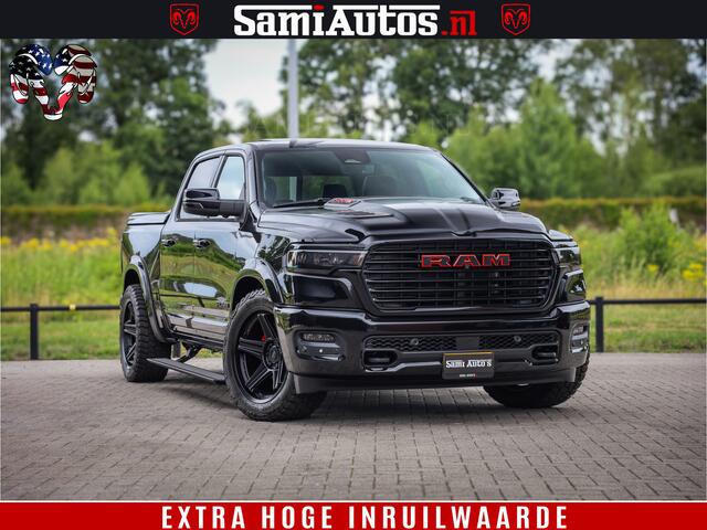 Dodge 1500 RAM Night Premium | Full Option | De Meest Luxe Pick-Up in zijn Klasse | Comfortabele Dubbele Cabine met Royale 5 Zitplaatsen | BPM vrij | Nu Leverbaar uit Voorraad | Voorraad Nr 2282 - 3332