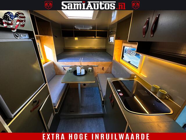 Dodge 1500 Ram ¤15000,- VOORDEEL | CAMPER / AFZET UNIT | SHOWROOM MODEL | 4 PERSOONS | AIRCO | ZONNEPANEEL | VERWARMING | DOUCHE | WC | LUIFEL | 4 SLAAP PLAATSEN | Let Op: Investeer in deze unieke afzetunit camper en verdien direct!