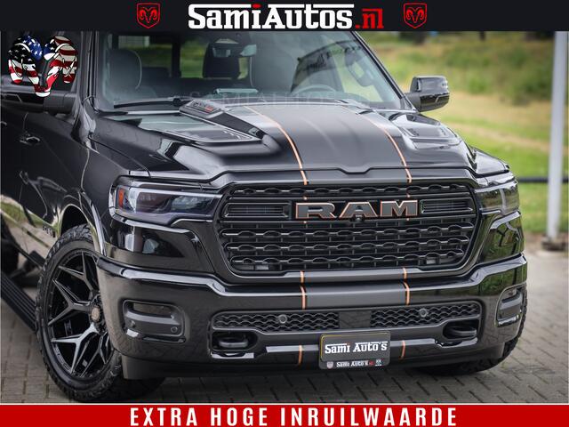 Dodge 1500 Ram Limited SPORT H.O 540HP 706Nm | Massage + Full Option | De Meest Luxe en Volle Pick-Up in zijn Klasse | Comfortabele Dubbele Cabine met Royale 5 Zitplaatsen | BPM vrij | Nu Leverbaar uit Voorraad | Voorraad Nr 2355 - 5149