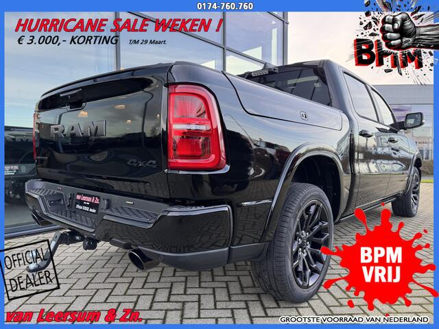 Dodge RAM PICKUP Limited Night 540 PK | DE MEEST LUXUEUZE | Massage stoelen | Pano | H&K | Passenger Screen
