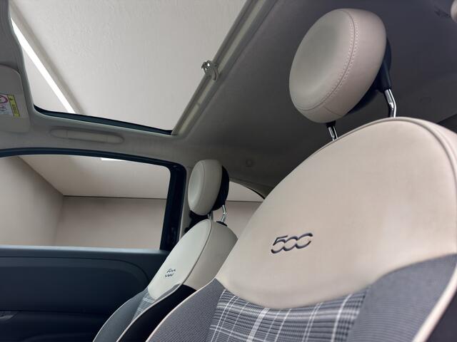 Fiat 500 1.2 Lounge 2017 ZWART | Panoramadak | Apple CarPlay | Benzine |