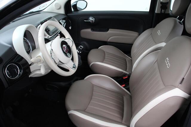 Fiat 500 1.2 Lounge | Navigatie | Lederen Interieur | Climate Control | Panoramadak | Parkeer sensoren