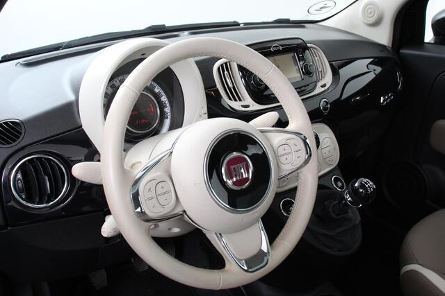 Fiat 500 1.2 Lounge | Navigatie | Lederen Interieur | Climate Control | Panoramadak | Parkeer sensoren