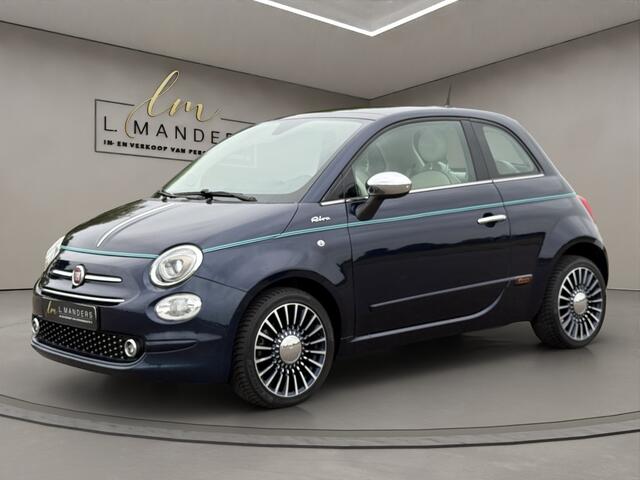 Fiat 500 0.9 TwinAir T Riva 2017 BLAUW | Schuifdak | Display | Benzine