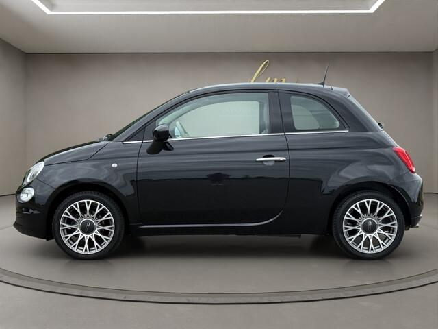 Fiat 500 1.2 Lounge 2018 ZWART | Panoramadak | Apple CarPlay | Airco