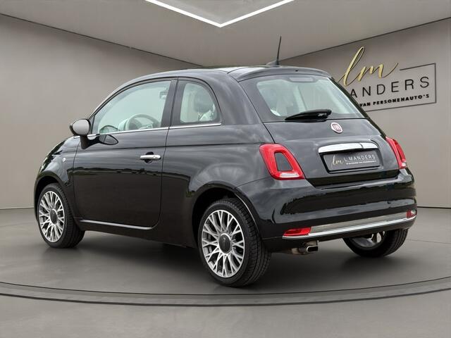 Fiat 500 1.2 Lounge 2018 ZWART | Panoramadak | Apple CarPlay | Airco