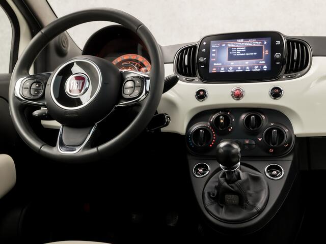 Fiat 500 1.0 Hybrid Dolcevita (PANORAMADAK, CHROME PAKKET, APPLE CARPLAY, LEDER, PARKEERSENSOREN, SPORTSTOELEN, CRUISE, ZWART HEMEL, LM VELGEN, NIEUWE APK, NIEUWSTAAT)