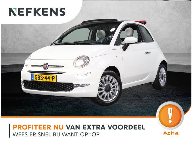 Fiat 500 1.0 70PK Hybrid RED | Climate Control | Xenon Koplampen | Vouwdak | Cruise Control | DAB Ontvanger | Start/Stop Systeem | 16" Lichtmetalen Velgen | Isofix |