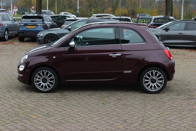 Fiat 500 1.2 Lounge / Panoramadak / Navigatie / Parkeerhulp achter / 15'' / Cruise Control / Xenon / Climate Control