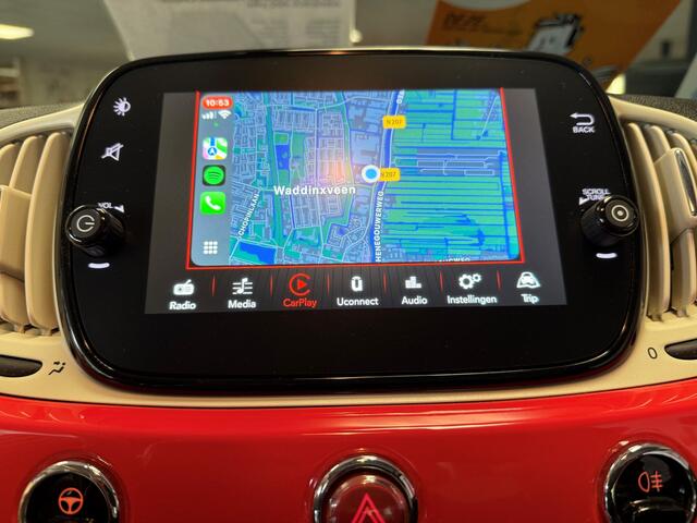 Fiat 500 1.2 Lounge AIRCO/ECC-PANODAK-NAVI by CARPLAY-PDC-LMV-CRUISE CONTROL