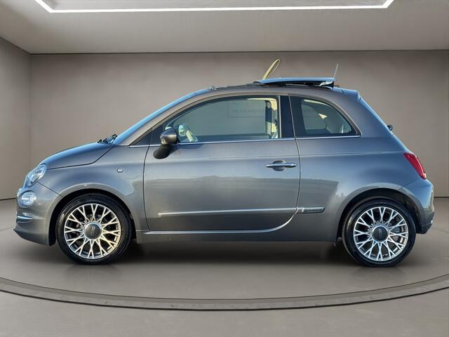 Fiat 500 0.9 TwinAir Turbo Lounge 2019 GRIJS | Schuifdak | Airco | Naviga