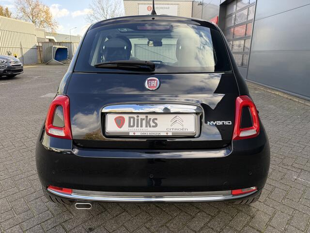 Fiat 500 70pk Hybrid Dolcevita (Automatische Airco - Navigatie - 16" velgen - Panoramadak - Apple Carplay - Parkeersensoren - Leder/stof))