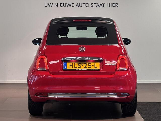Fiat 500C Cabio RED 1.0 Hybrid 70pk | NAVI | CLIMA | DAB+ | 16" LM-VELGEN | PARKEERHULP | APPLE CARPLAY / ANDROID AUTO |