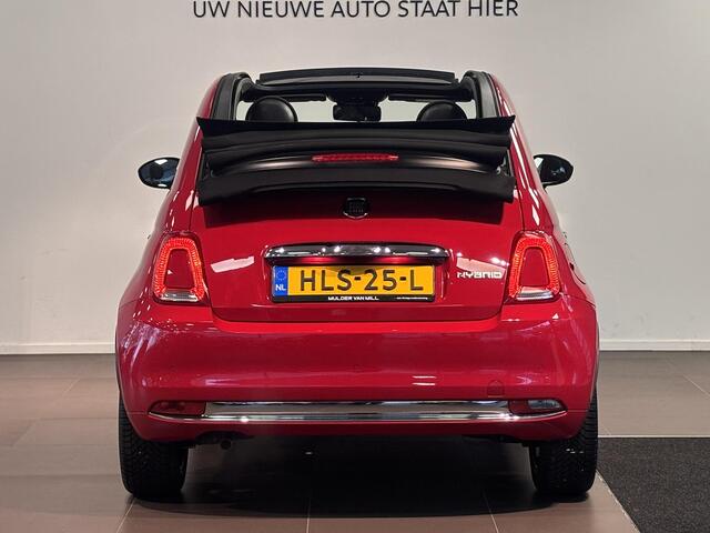 Fiat 500C Cabio RED 1.0 Hybrid 70pk | NAVI | CLIMA | DAB+ | 16" LM-VELGEN | PARKEERHULP | APPLE CARPLAY / ANDROID AUTO |