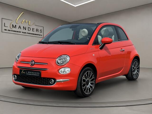 Fiat 500C 1.0 Hybrid Dolcevita 2022 ORANJE | Cabriolet | Leder
